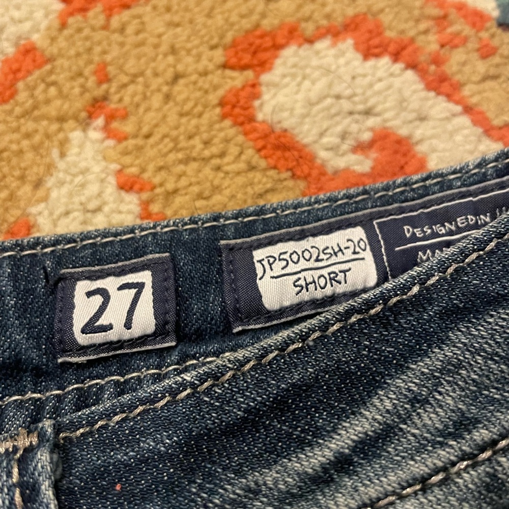 Miss Me Blue Jean Shorts with Embellished Pockets - Picture 3 of 3
